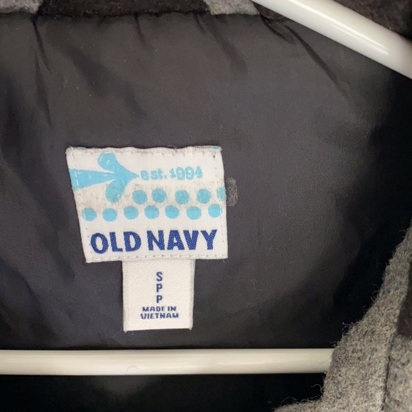 Old navy hooded wool coat girls small - Picture 2 of 4